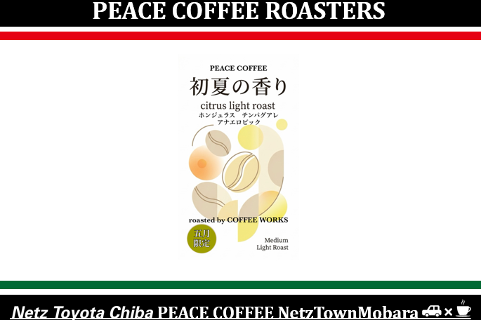 限定　５月　ピース　豆　コーヒー　茂原